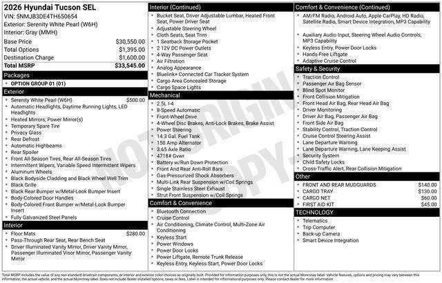New 2026 Hyundai Tucson SEL FWD image 30