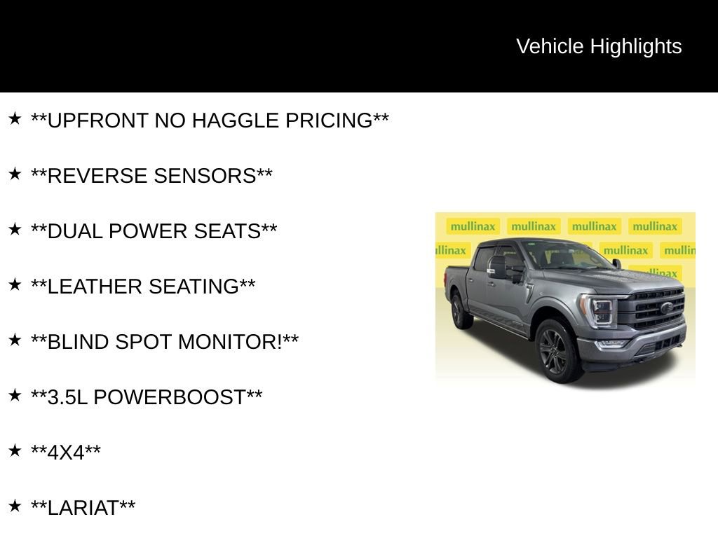 Certified 2023 Ford F150 Lariat w/ Equipment Group 502A High image 12