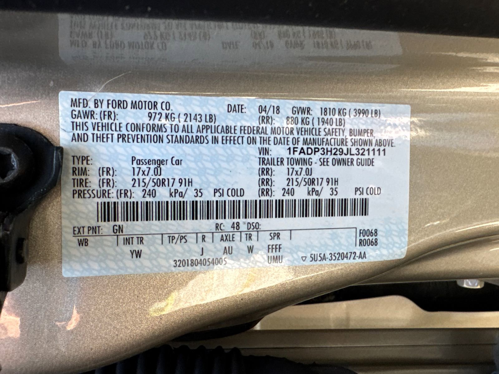 Used 2018 Ford Focus SEL FWD image 31