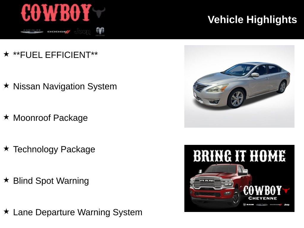 Used 2015 Nissan Altima 2.5 SL w/ Technology Package FWD image 2