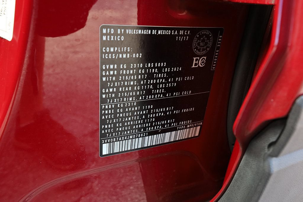 Used 2018 Volkswagen Tiguan S AWD/4WD image 34