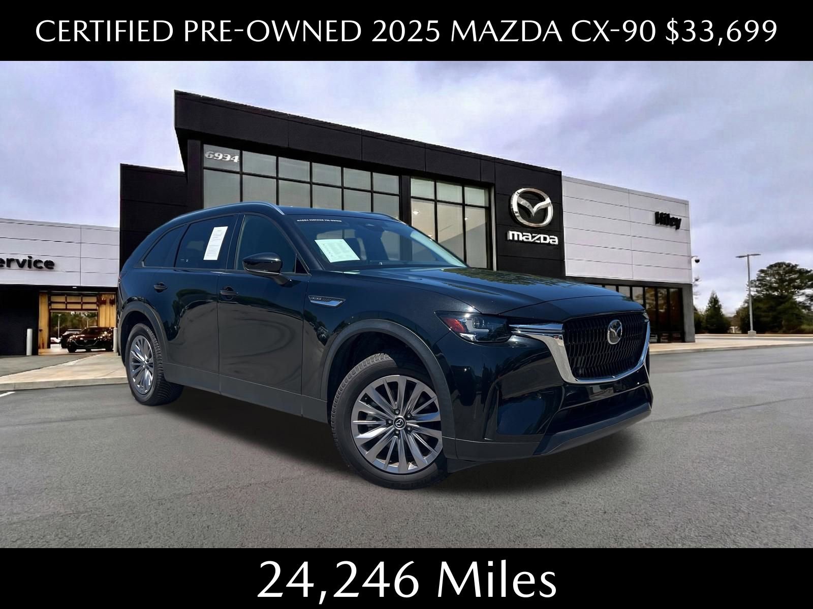Certified 2025 MAZDA CX-90 3.3 Turbo w/ Preferred Package AWD/4WD 360° Tour