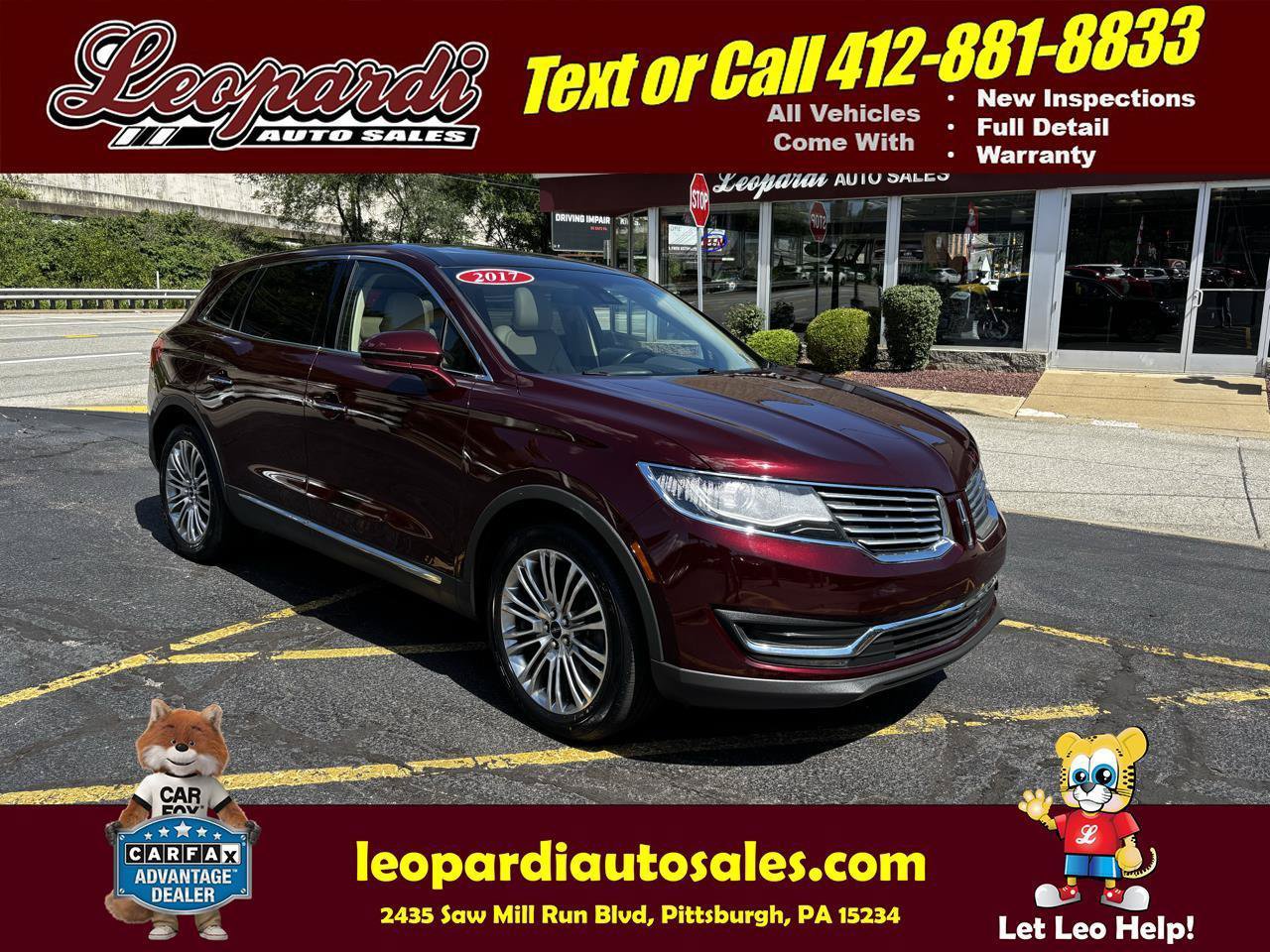 Used 2017 Lincoln MKX Reserve w/ Lincoln MKX Climate Package AWD/4WD image 1