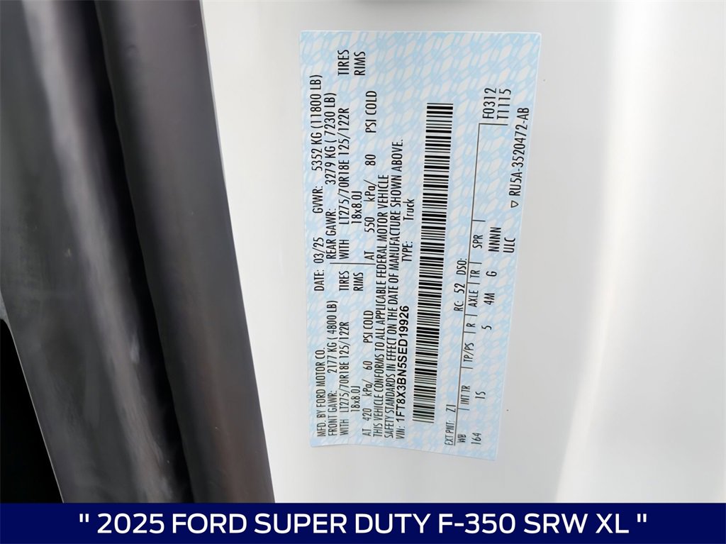 New 2025 Ford F350 XL w/ STX Appearance Package image 32