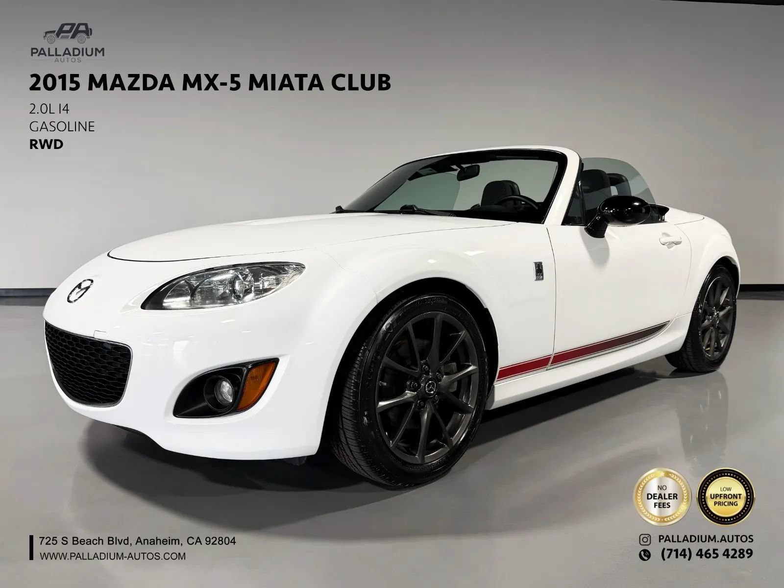Used 2015 MAZDA MX-5 Miata Club RWD image 1