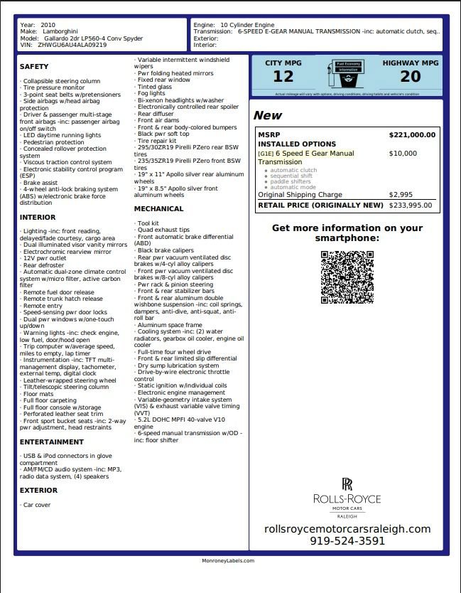 Used 2010 Lamborghini Gallardo LP 560-4 video 2