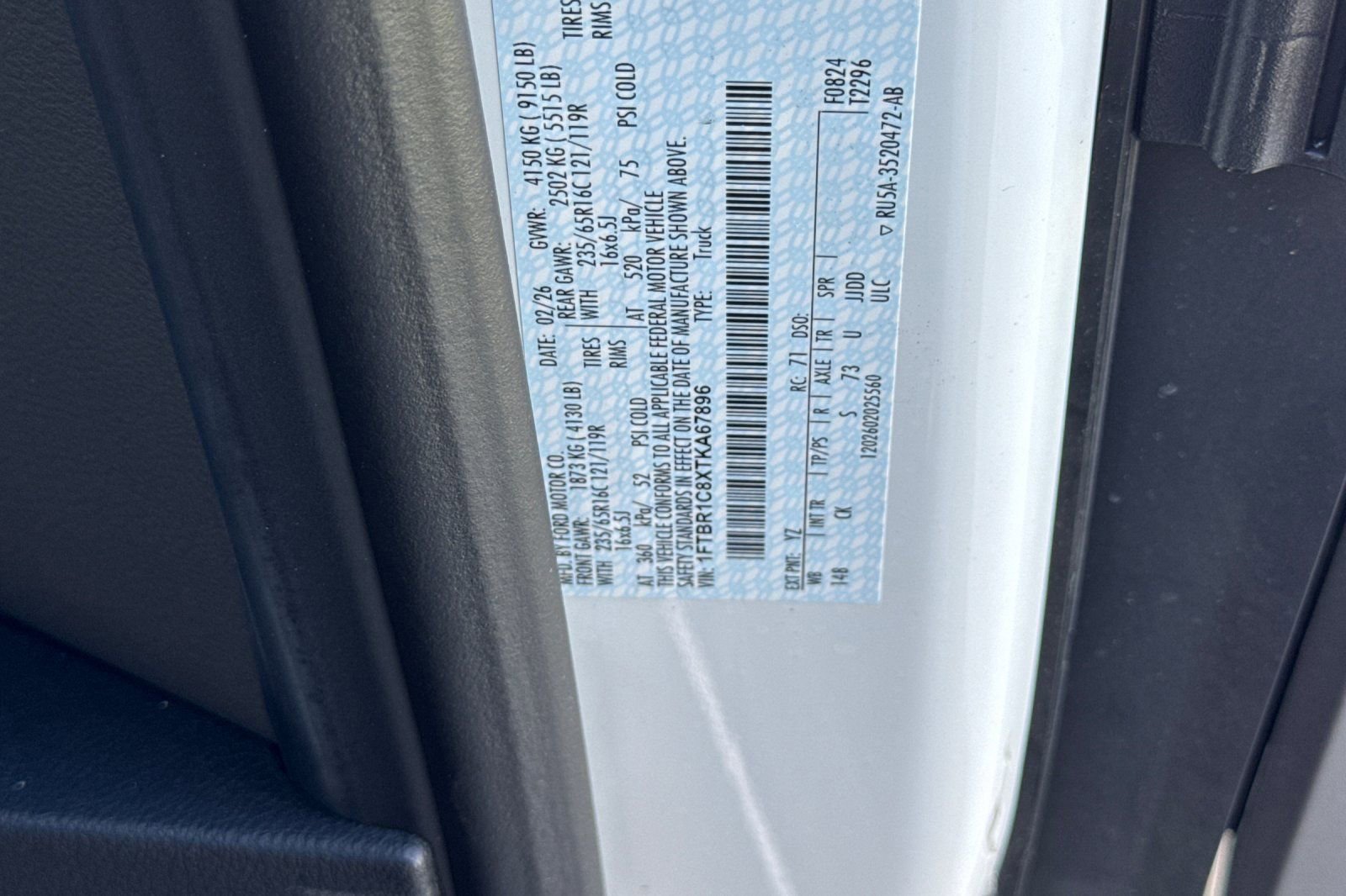 New 2026 Ford Transit 250 148 Medium Roof w/ Load Area Protection Package image 25