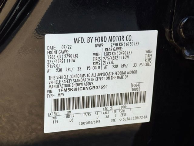 Used 2022 Ford Explorer Platinum w/ Equipment Group 601A image 20