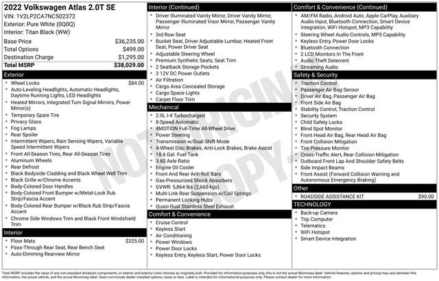 Used 2022 Volkswagen Atlas SE image 27