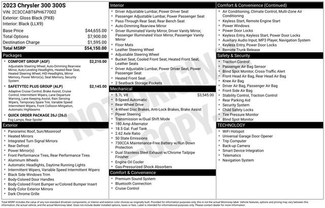 Used 2023 Chrysler 300 S w/ Comfort Group image 52