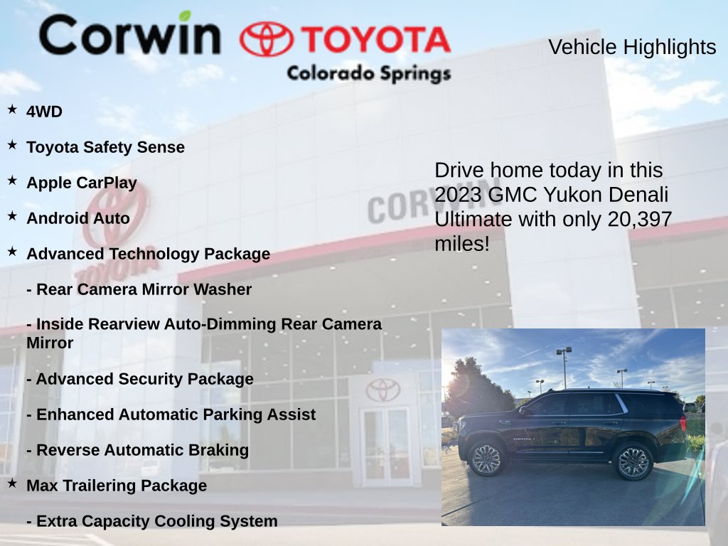 Used 2023 GMC Yukon Denali Ultimate AWD/4WD image 6