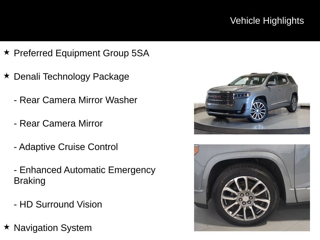 Used 2023 GMC Acadia Denali w/ Denali Technology Package AWD/4WD image 7