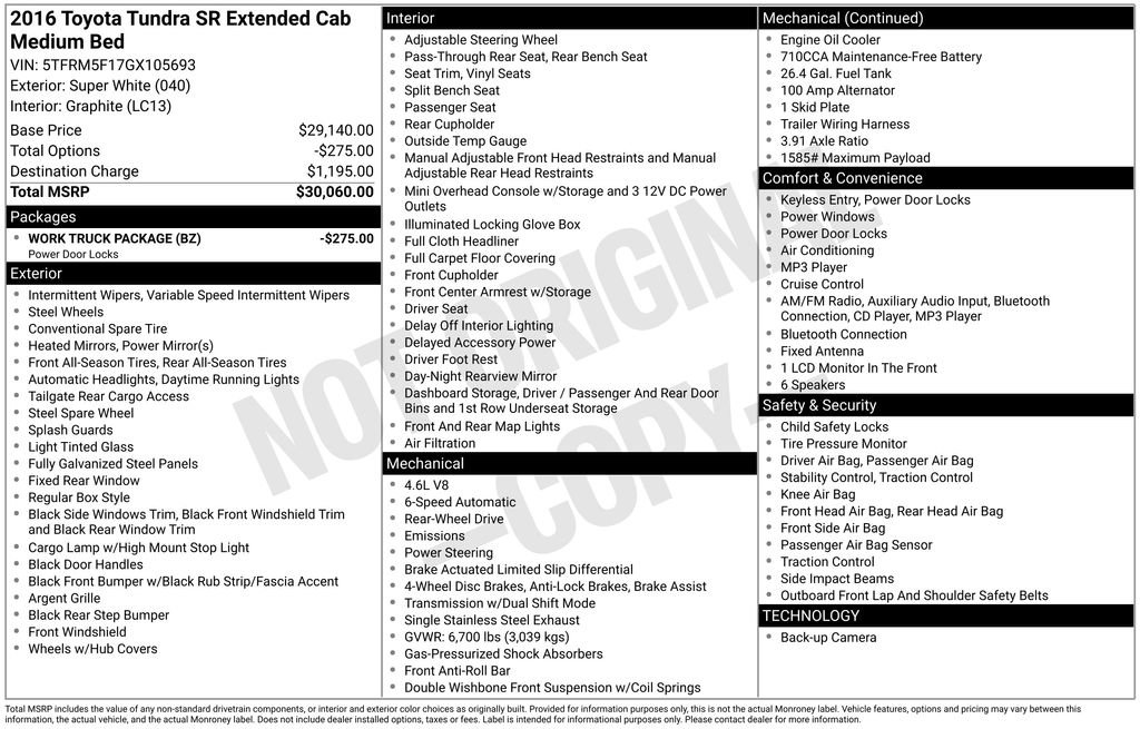 Used 2016 Toyota Tundra SR image 32