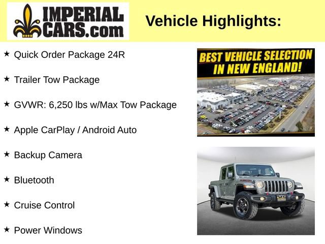 Used 2021 Jeep Gladiator Rubicon w/ Trailer Tow Package AWD/4WD image 8
