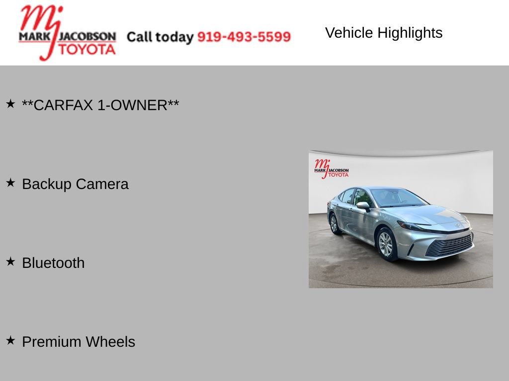 Used 2025 Toyota Camry LE FWD image 6