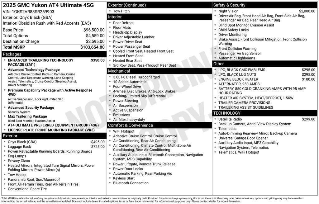 Certified 2025 GMC Yukon AT4 Ultimate AWD/4WD image 48