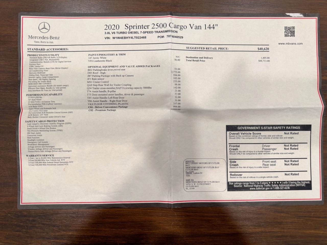 Used 2020 Mercedes-Benz Sprinter 2500 image 4