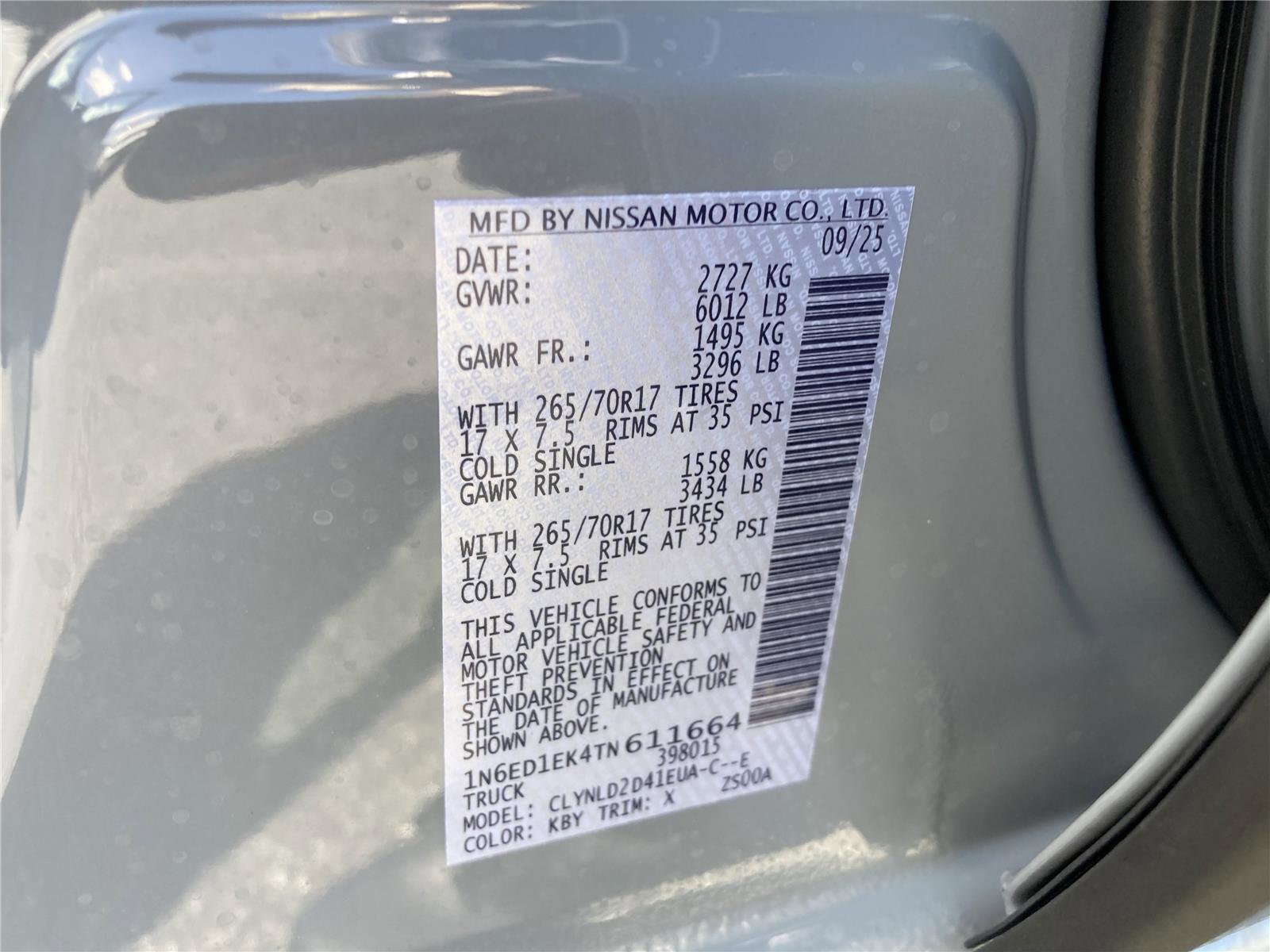 New 2026 Nissan Frontier PRO-4X w/ Pro-4x Convenience Package image 35