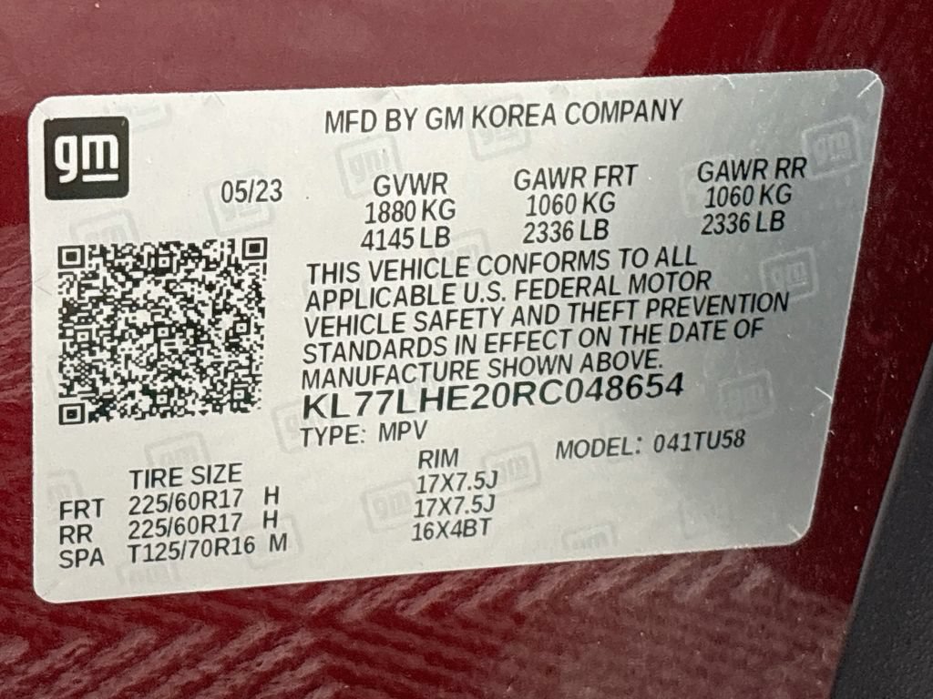 Used 2024 Chevrolet Trax LT w/ Sunroof Package FWD image 33