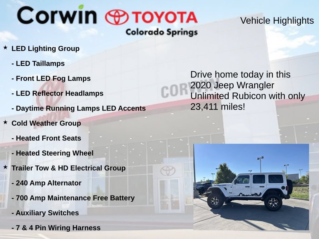 Used 2020 Jeep Wrangler Unlimited Rubicon AWD/4WD image 7