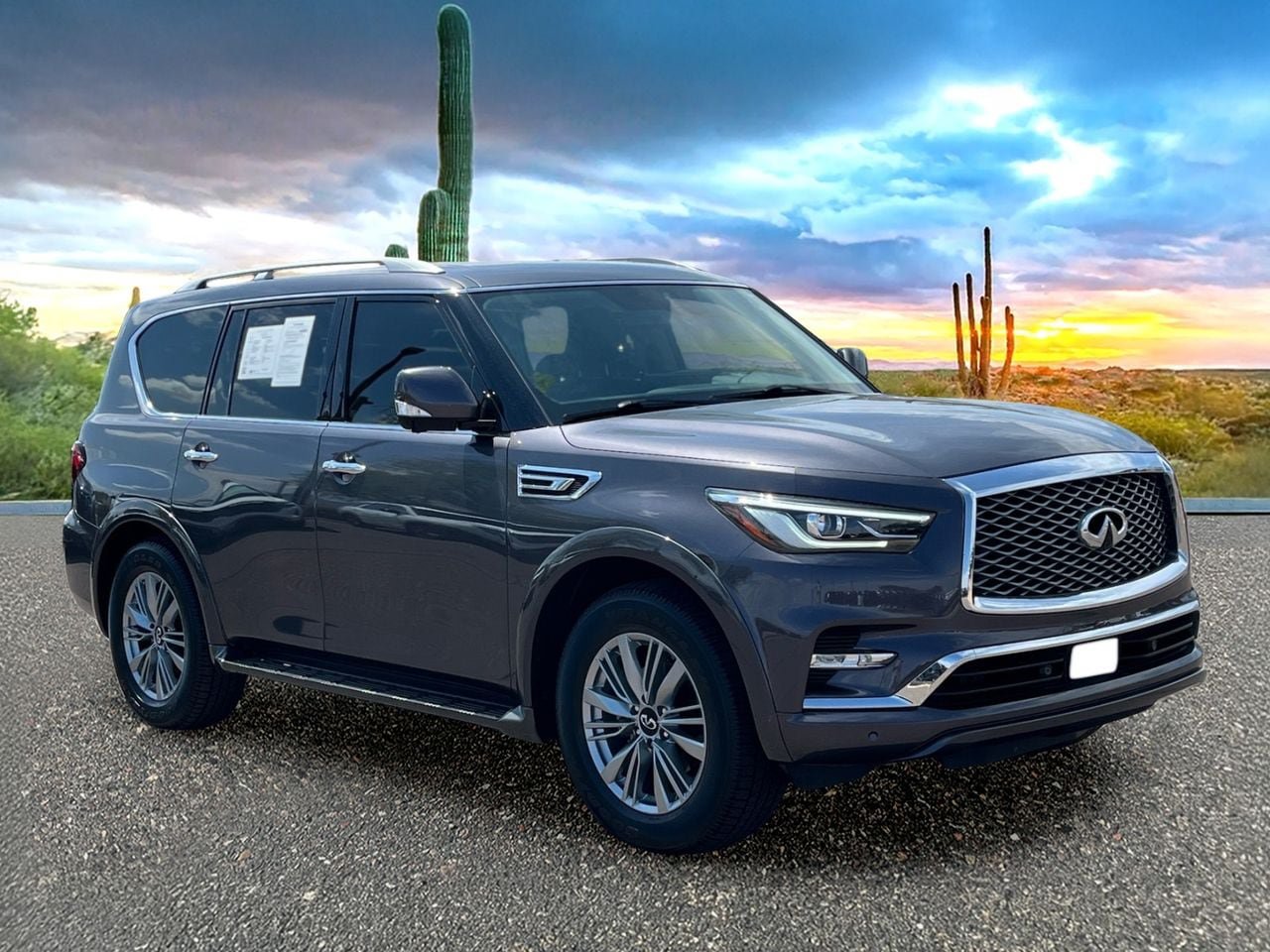 Certified 2023 INFINITI QX80 Luxe w/ All-Season Package RWD image 7