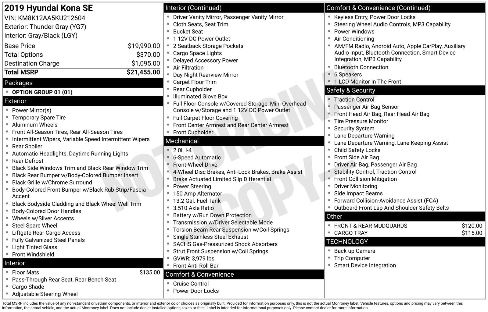 Used 2019 Hyundai Kona SE image 21