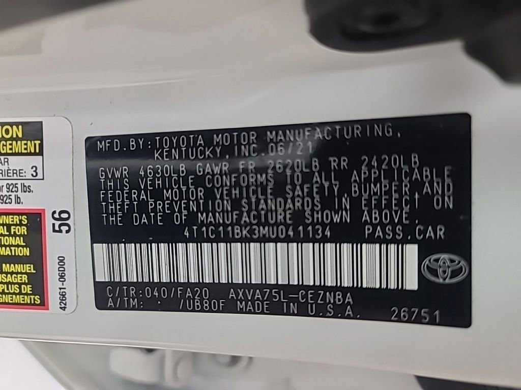 Used 2021 Toyota Camry LE image 37