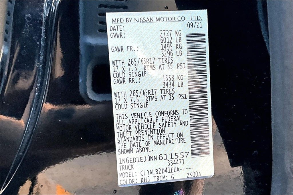 Used 2022 Nissan Frontier SV image 33