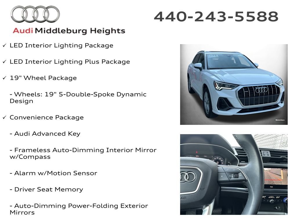 Certified 2023 Audi Q3 2.0T Premium Plus w/ Premium Plus Package AWD/4WD image 7