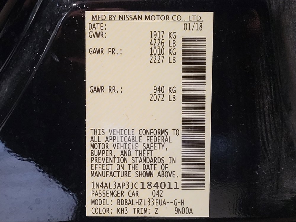 Used 2018 Nissan Altima 2.5 SR w/ SR Special Edition FWD image 33
