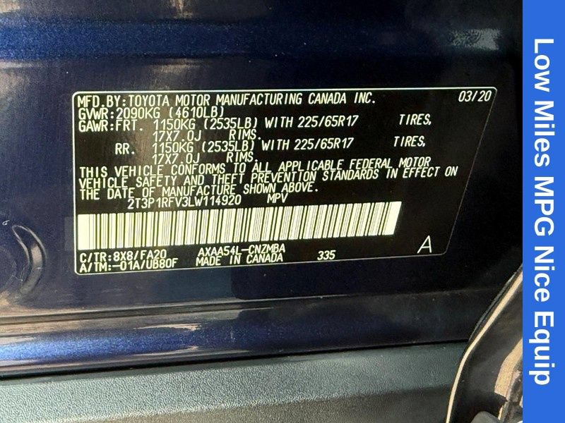 Used 2020 Toyota RAV4 XLE w/ All Weather Liner Package AWD/4WD image 31