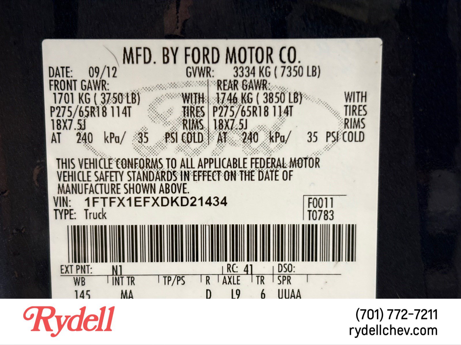 Used 2013 Ford F150 XLT w/ XLT Chrome Pkg AWD/4WD image 22