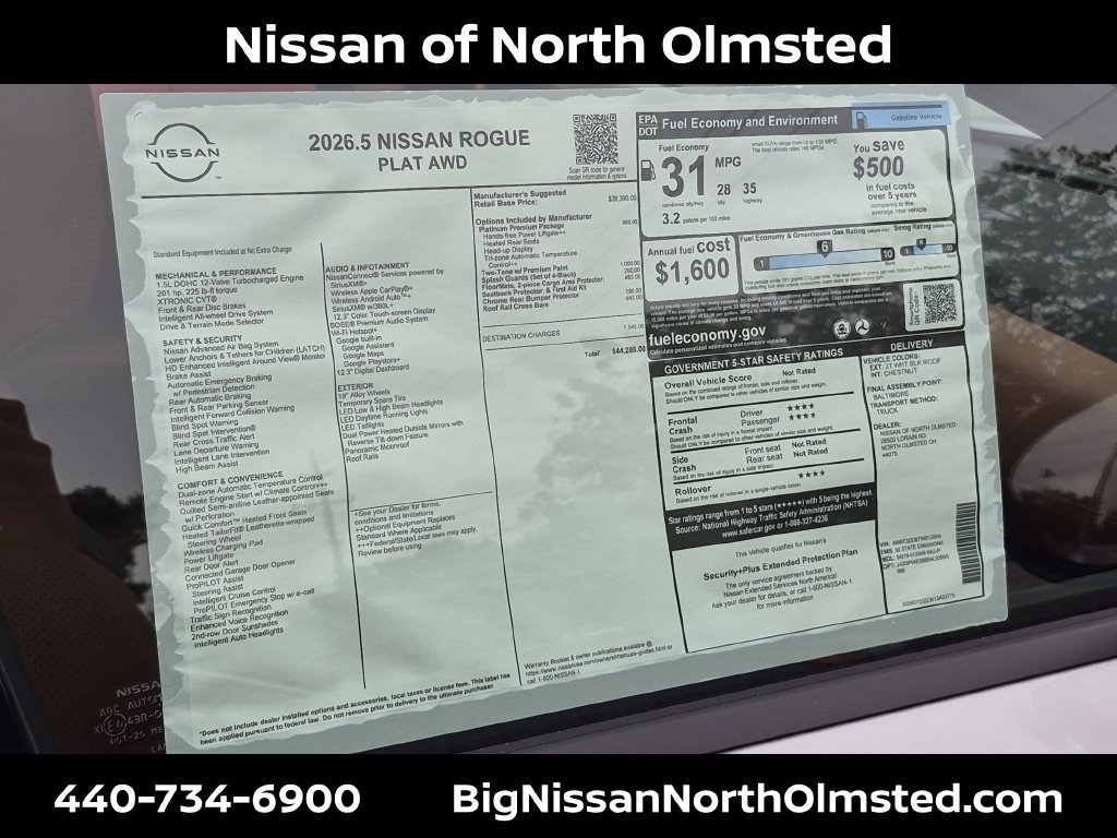 New 2026 Nissan Rogue Platinum w/ Platinum Premium Package AWD/4WD image 21
