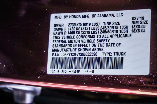 Used 2019 Honda Ridgeline RTL-E image 30