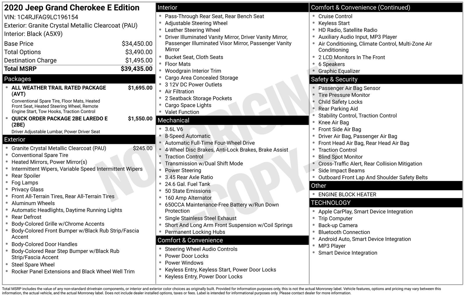 Used 2020 Jeep Grand Cherokee Laredo image 36