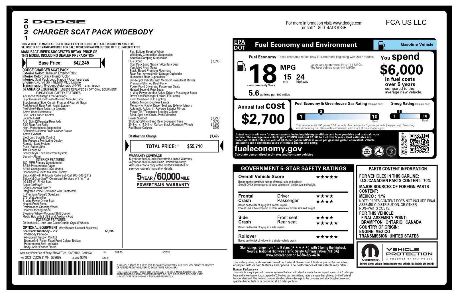 Used 2021 Dodge Charger Scat Pack RWD image 24