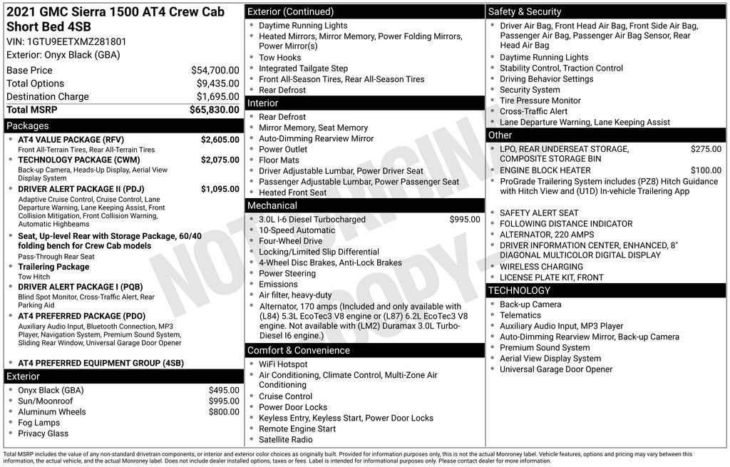 Used 2021 GMC Sierra 1500 AT4 w/ AT4 Value Package image 40