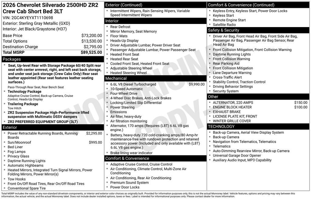 Used 2026 Chevrolet Silverado 2500 ZR2 AWD/4WD image 5