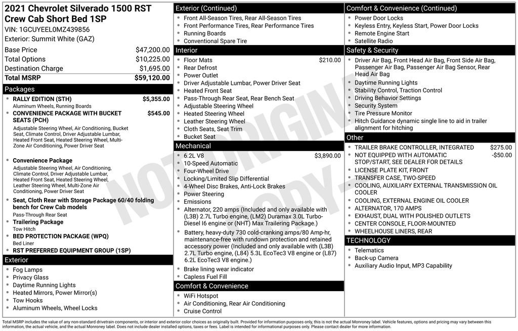 Certified 2021 Chevrolet Silverado 1500 RST w/ Rally Edition AWD/4WD image 2
