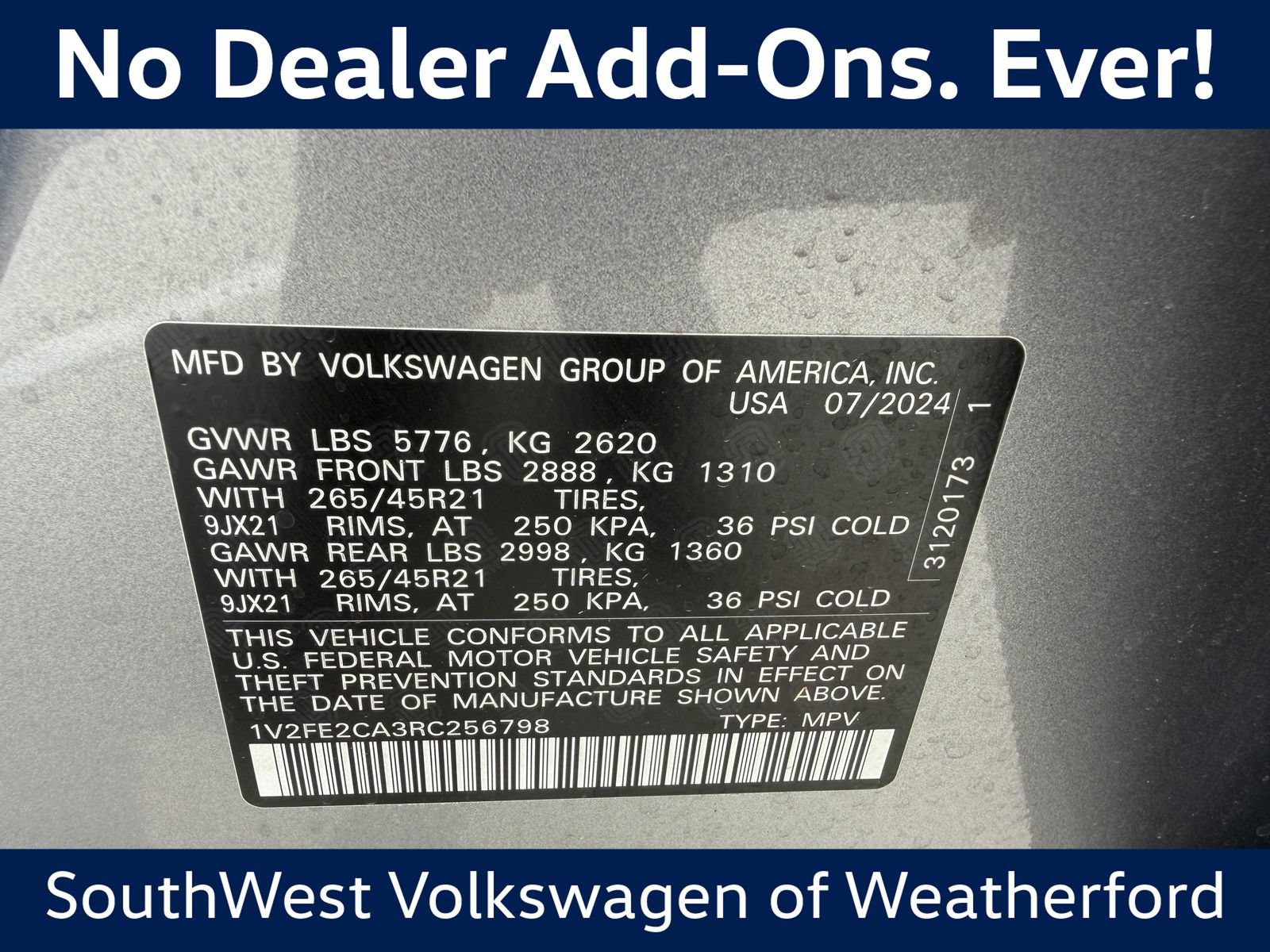 Used 2024 Volkswagen Atlas Cross Sport SEL Premium R-Line AWD/4WD image 30