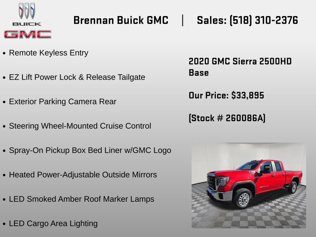 Used 2020 GMC Sierra 2500 4x4 Double Cab w/ Convenience Package image 12