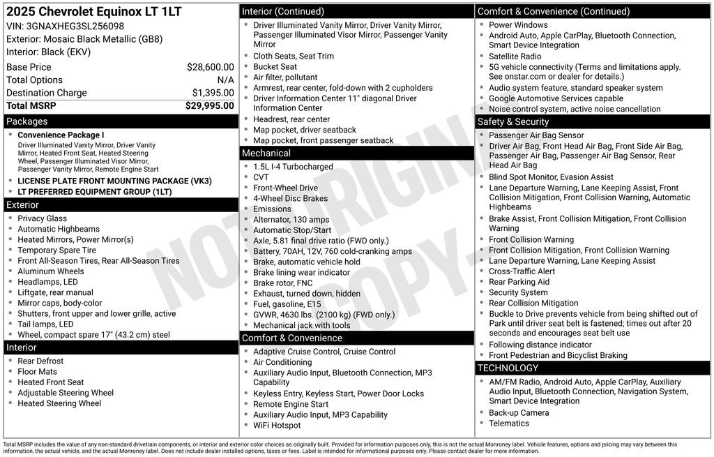 Used 2025 Chevrolet Equinox LT FWD image 3
