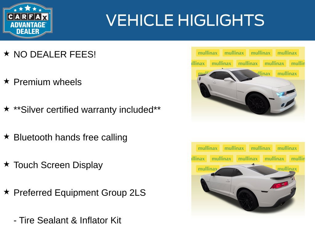 Used 2015 Chevrolet Camaro LS RWD image 11