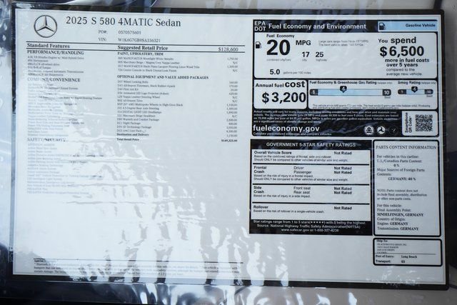 New 2025 Mercedes-Benz S 580 4MATIC Sedan image 35