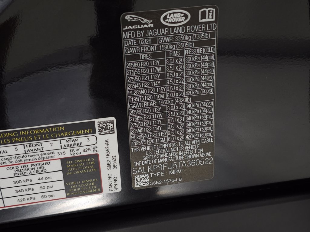 Certified 2026 Land Rover Range Rover SE AWD/4WD image 44