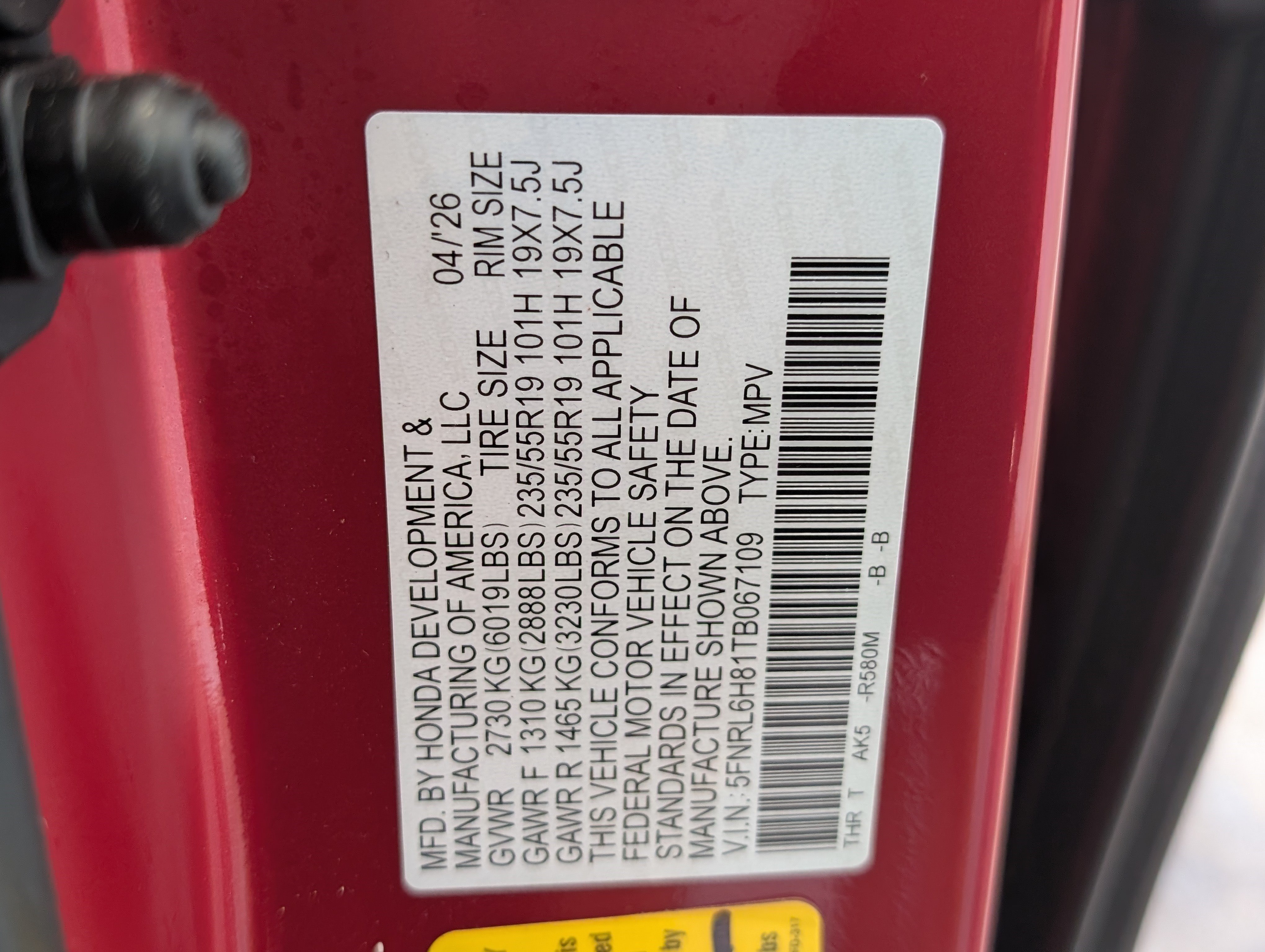 Used 2026 Honda Odyssey Touring image 40