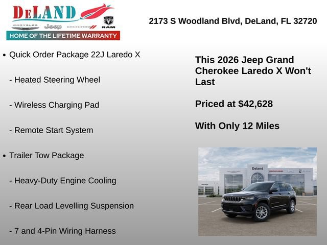 New 2026 Jeep Grand Cherokee Laredo X AWD/4WD image 12