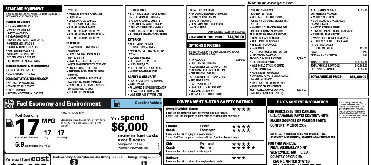 Used 2025 GMC Canyon AT4 w/ AT4X Package image 2