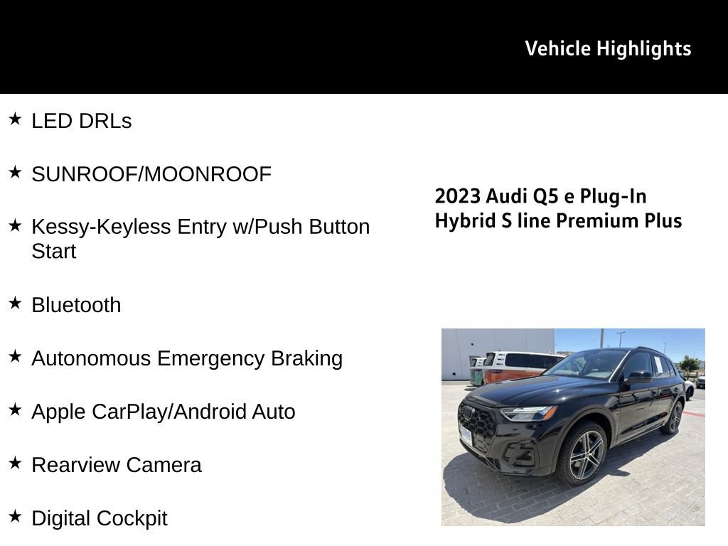 Used 2023 Audi Q5 e Premium Plus w/ Premium Plus Package AWD/4WD image 25