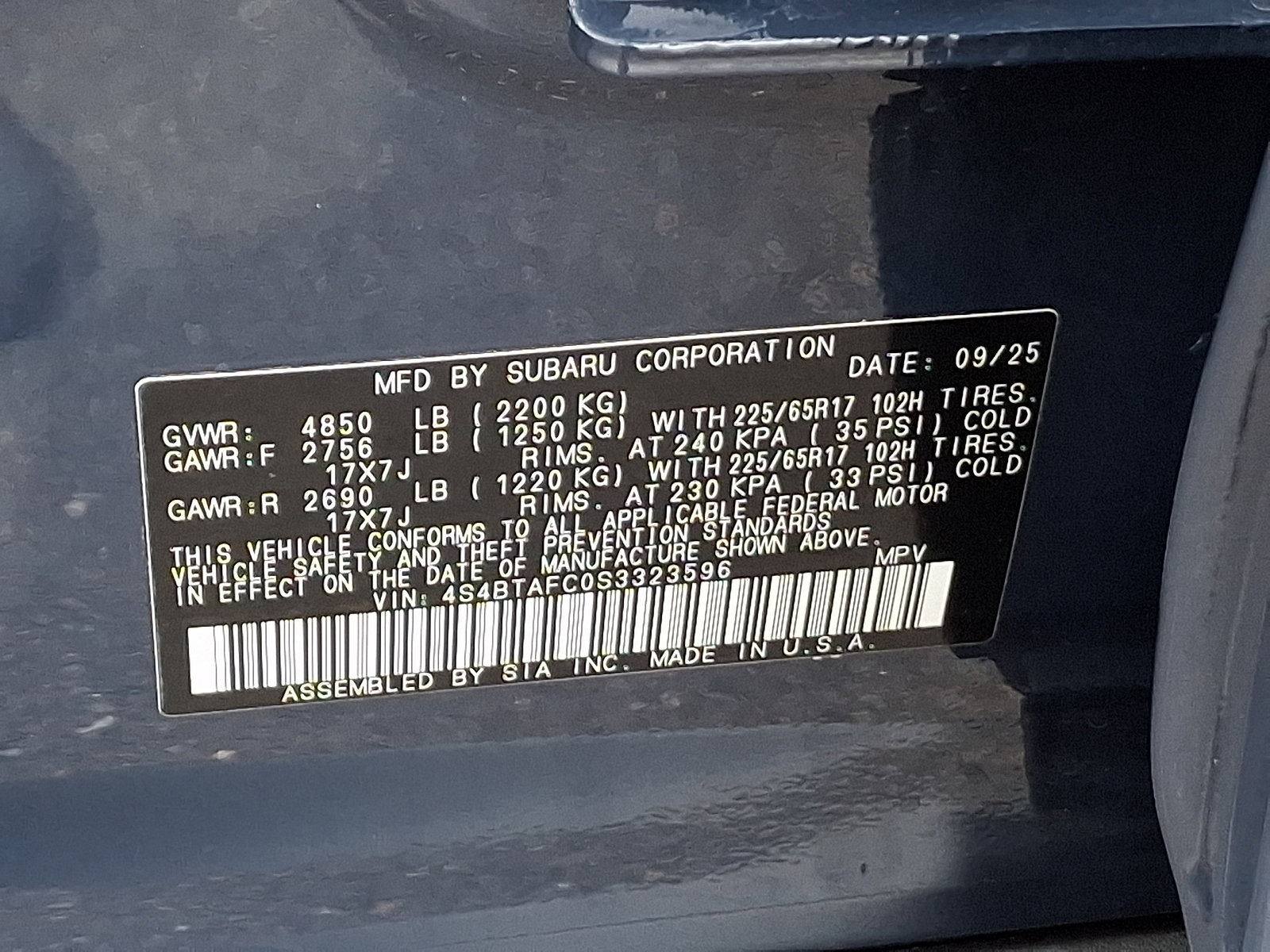 Certified 2025 Subaru Outback Premium w/ Popular Package #1A image 29